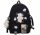  School backpack with multiple compartments 5454SWI54RI45 Multicolor 20 l