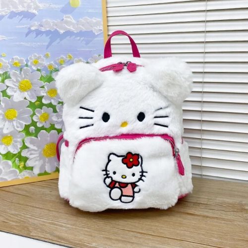 PLUSH BACKPACK Hello Kitty pink PINK backpack, pink tones