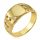  MEN'S GOLDEN SIGNET RING WITH DIAMOND 585 / R28