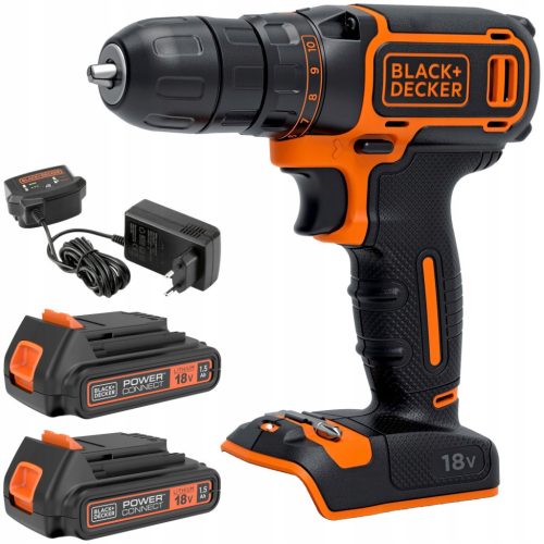  Black+Decker screwdriver, battery-operated 18 V BDCDC18B-QW