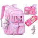  SCHOOL BACKPACK, RAINBOW SCHOOL BACKPACK + pencil case, grades 1-3