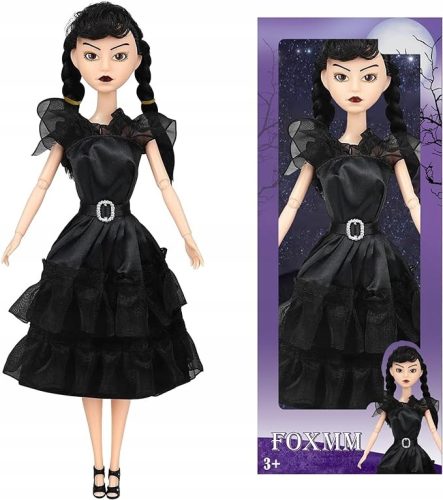  Wednesday Addams doll, movable, 30 cm