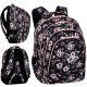 CoolPack Multi-Compartment School Backpack, Black, Pink Tones, 28 l