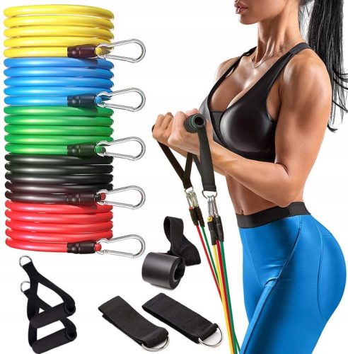  DrFit Set of 5 resistance bands for rehabilitation with accessories