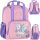  Starpak Kindergarten Backpack with One Compartment for Girls Purple Shades, Pink Shades, Multi-Coloured