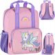  Starpak Kindergarten Backpack with One Compartment for Girls Purple Shades, Pink Shades, Multi-Coloured