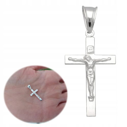  Silver cross with image, silver 925