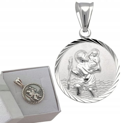  Saint Christopher Medallion Silver 925