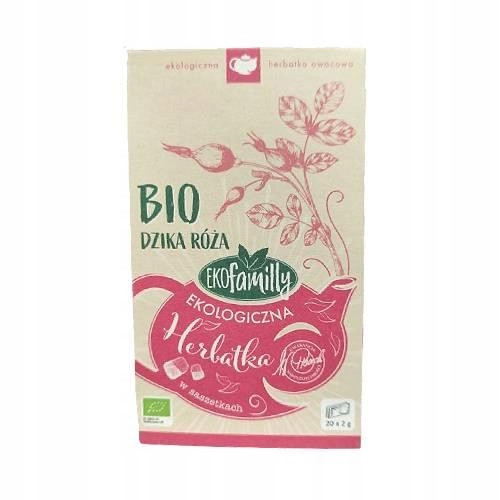  EKOFAMILLY Organic Wild Rose Tea, 20x2g