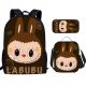  Labubu school set, backpack, A4 bag, pencil case