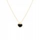  Gold necklace with agate and heart ANIA KRUK