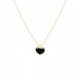  Gold necklace with agate and heart ANIA KRUK