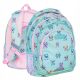  AstraBag school backpack with multiple compartments pink tones, green tones, multicolored 20 l