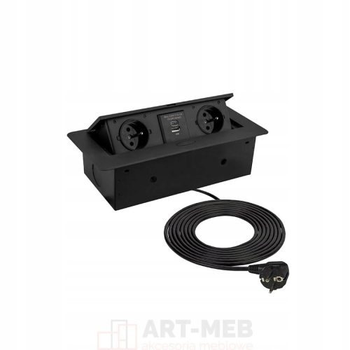  Prise, table USB Orno noire