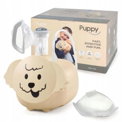  INHALATOR NEBULIZER FOR CHILDREN FLAEM PUPPY DOG CERTIFIED TWO MASKS