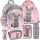  Paso School Backpack with Multiple Compartments Pink, Grey and Silver Tones, Multicoloured 19 l + 5 more products