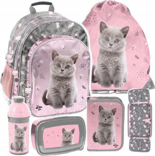  Paso School Backpack with Multiple Compartments Pink, Grey and Silver Tones, Multicoloured 19 l + 5 more products