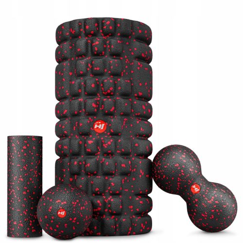  Set of rollers and duoballs for massage, medium hard EPP for exercises