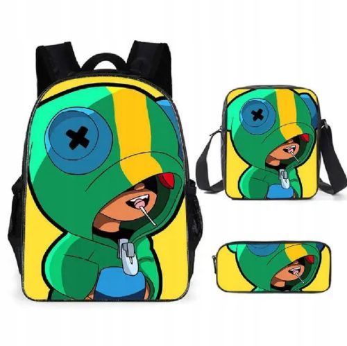  3-piece Brawl Stars SCHOOL SET BACKPACK BAG PENCIL CASE