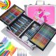 ARTIST SET FOR PAINTING 145 pieces, plastic markers, colored pencils, paints, case