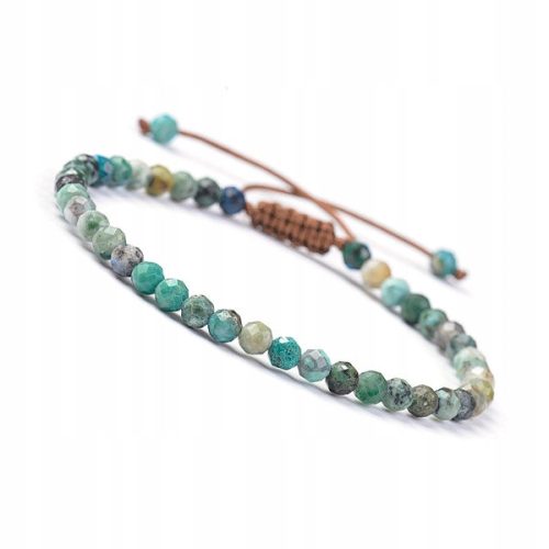  Women's String Bracelet Natural Stone Peruvian Turquoise 3mm