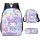  Kuromi school set, backpack, A4 bag, pencil case