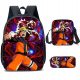  NARUTO SCHOOL SET BACKPACK A4 BAG 3D PENCIL CASE