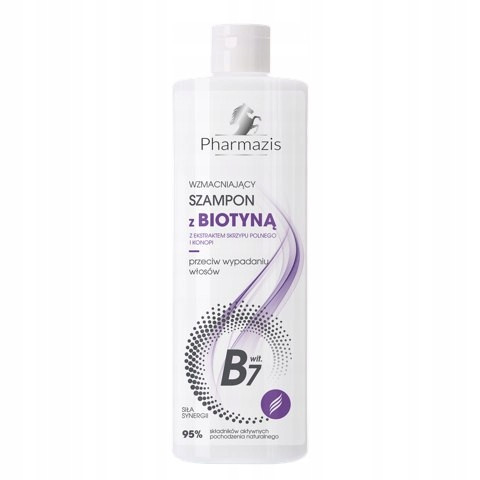 Pharmazis Biotin Strengthening Shampoo with Field Horsetail and Hemp Extract - 400ml