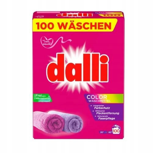  Dalli Color 100 washes 6kg German colored washing powder