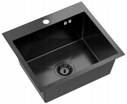  Quadron LUKE 100 single-bowl sink, black steel