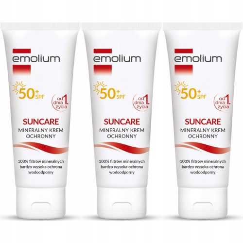 Emolium Suncare SPF 50+ Protective Mineral Sunscreen Cream, 50ml