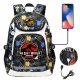  LARGE WATERPROOF USB BACKPACK JURASSIC PARK WORLD, NEW DESIGN, HIGH CAPACITY-5