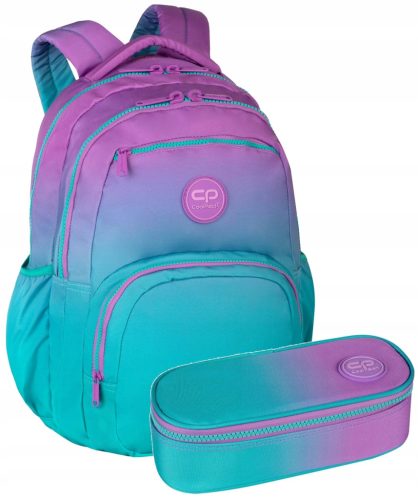 CoolPack Gradient Blue Blueberry Youth School Backpack and Pencil Case Set
