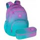 CoolPack Gradient Blue Blueberry Youth School Backpack and Pencil Case Set