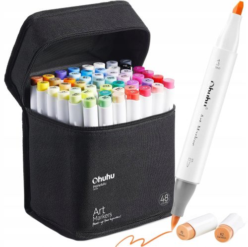  Ohuhu Y30-80400-24 Marker 48 pieces, double-sided brush and case