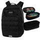  CoolPack multi-compartment school backpack, black, 27 l + CoolPack pencil case
