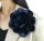  FLOWER FABRIC BROOCH PIN LOLITA ACCCESSORIES 16 cm XL NAVY