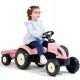  FALK Country Star Pink Pedal Tractor with Trailer