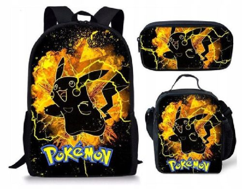  Pokemon Unbranded Multi-Compartment School Backpack Blue Shades 1 l