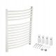  Onnline 280 W 500 x 600 mm white water bathroom radiator