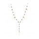  Necklace surgical steel gold long BEADS