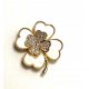  Clover brooch with strong magnet clasp