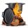  CAST IRON POT WITH FRYING PAN Hungarian hunting pot 8L for CAMPFIRE GRILL