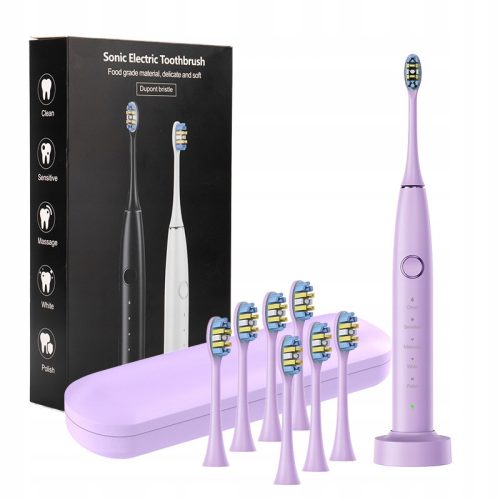  Sarmocare electric toothbrush 5 modes, 8 heads. Travel case