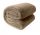  Couverture microfibre Agtrade 200 cm x 220 cm beige