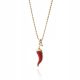  Chili Pepper Necklace, Gold 925 Gift GIORRE