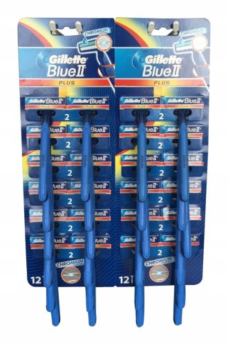  Gillette Blue II Plus Disposable Razors 48 pcs.