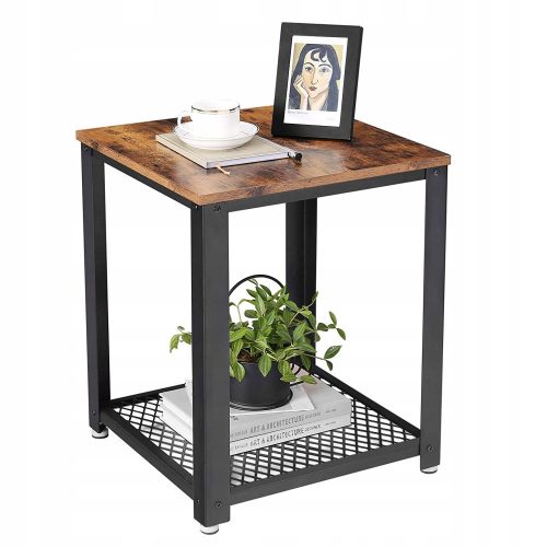  Songmics Vasagle square table 45 x 45 x 55 cm black