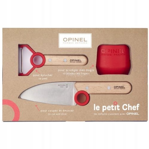  Set of knives in box Opinel Le petit chef 2 pcs.