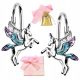  925 Silver Unicorn Earrings for Girls ALIKORN ENGLISH